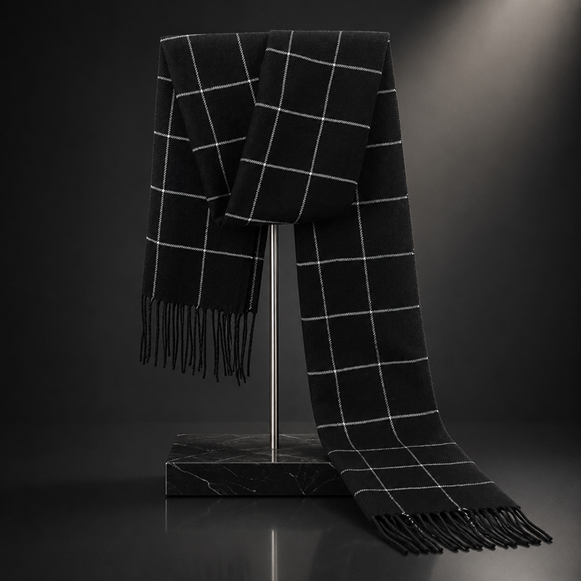 The Onyx Wool Scarf